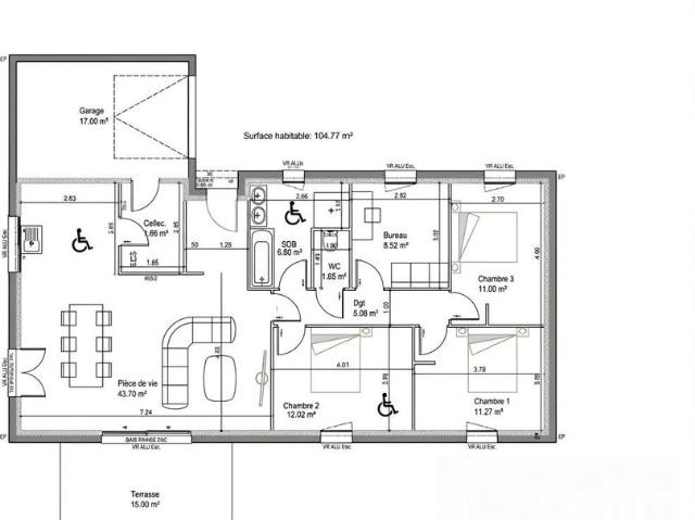 Maison location à Pau, Boeil-bezing