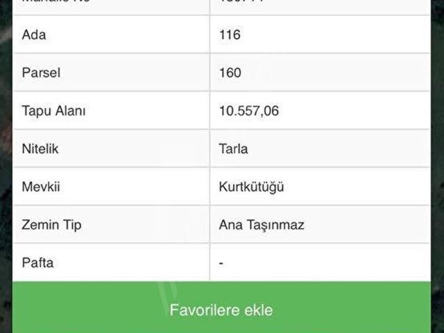 Bolu Merkez, Bolu içerisinde satılık Arsa