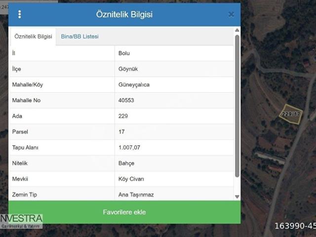 Göynük, Bolu içerisinde satılık mülk