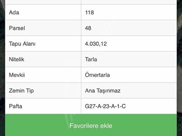 Bolu Merkez, Bolu içerisinde satılık Arsa