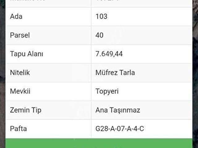 Mengen, Bolu içerisinde satılık Arsa
