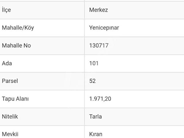 Oğulduruk, Bolu Merkez içerisinde satılık Arsa