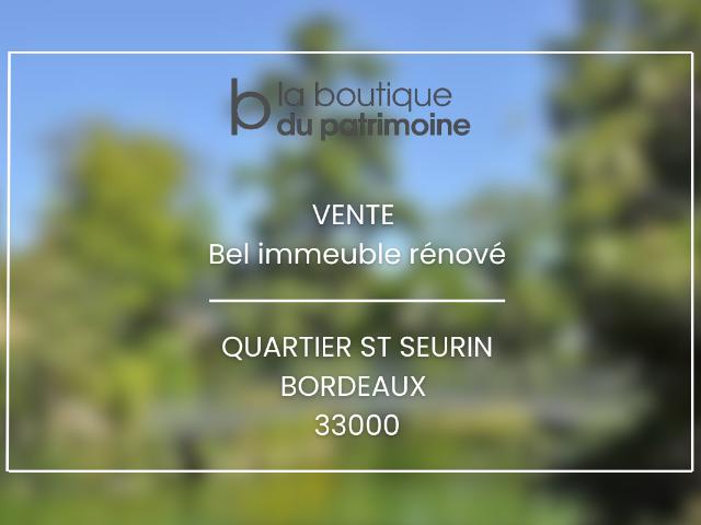 Immeuble vente à Bordeaux