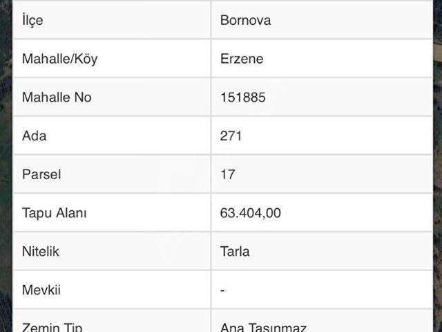 Bornova, İzmir içerisinde satılık Arsa