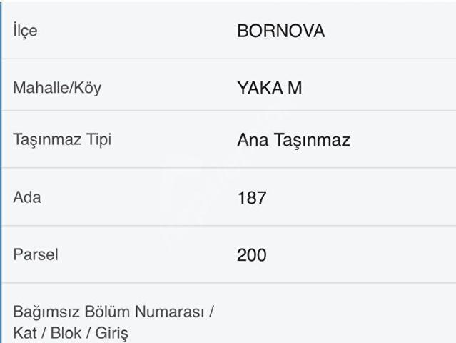 Yakaköy Mahallesi, Bornova içerisinde satılık mülk