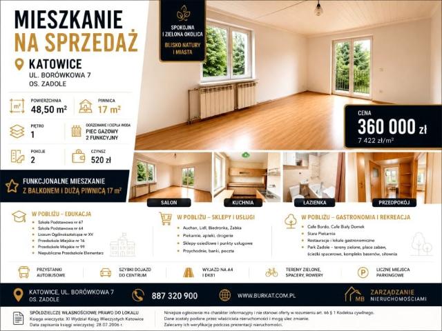 Mieszkanie na sprzedaż w Katowice, Śląskie