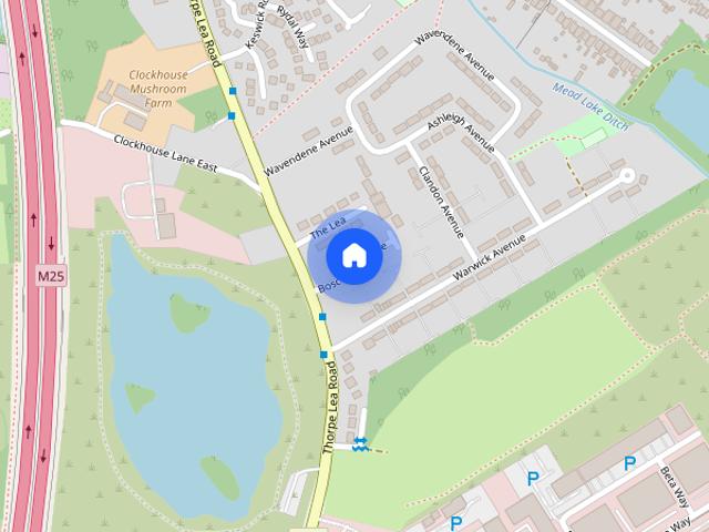 House for rent in Pooley Green, Row Town
