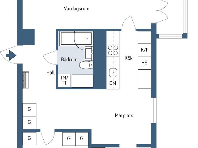 Bostadsrätt till salu i Nacka, Älta