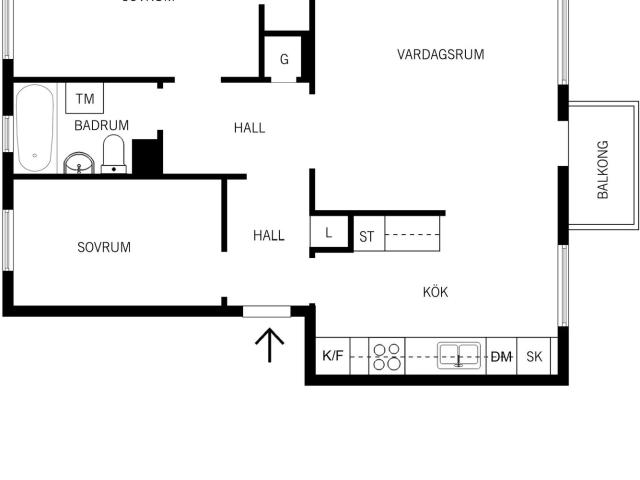 Bostadsrätt till salu i Älvsjö, Botkyrka