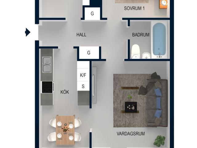 Bostadsrätt till salu i Botkyrka, Stockholm