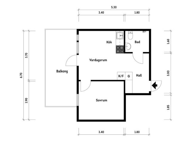 Bostadsrätt till salu i Ellös, Västra Götaland
