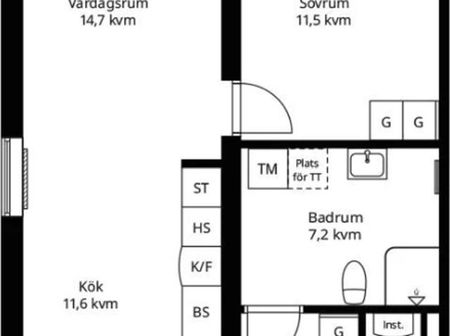 Bostadsrätt till salu i Ängslyckan, Enköping
