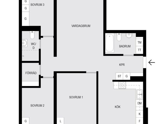 Bostadsrätt till salu i Botkyrka, Stockholm