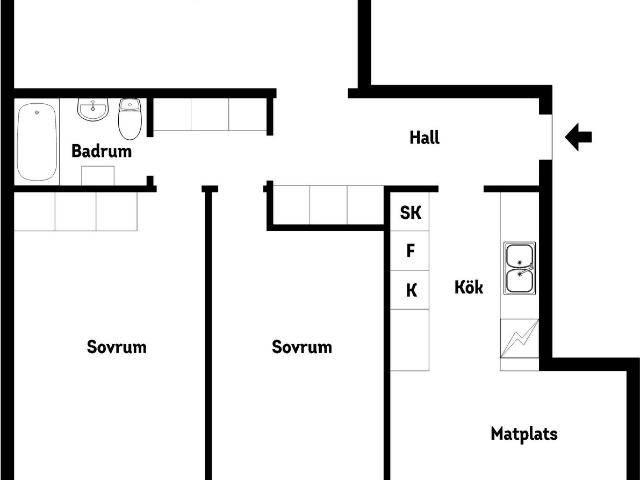 Bostadsrätt till salu i Eslöv, Skåne