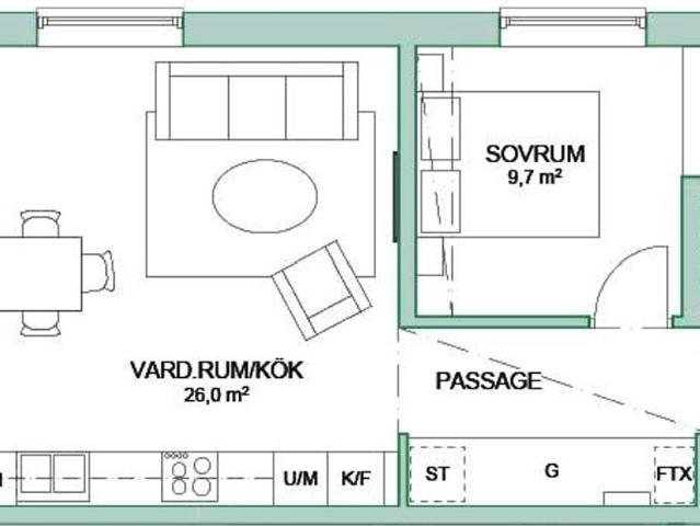 Bostadsrätt till salu i Halland