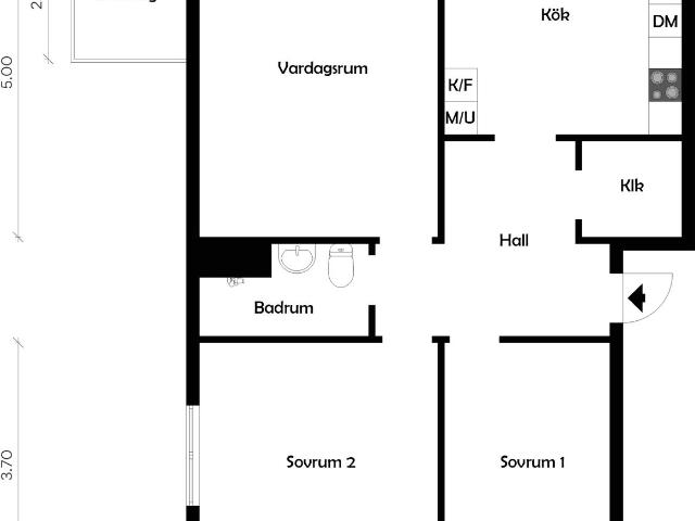Bostadsrätt till salu i Fredriksberg, Falköping