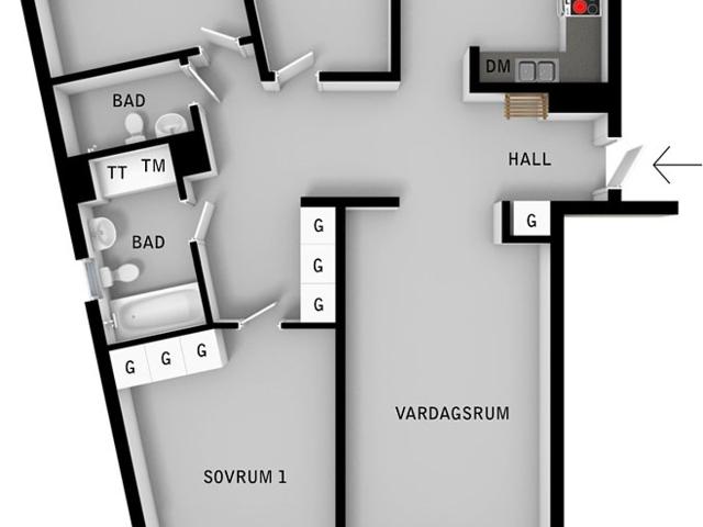 Bostadsrätt till salu i Botkyrka, Stockholm