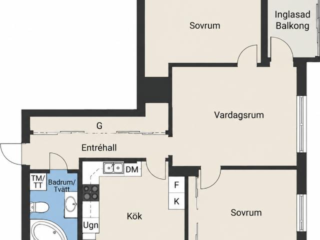 Bostadsrätt till salu i Hammaren, Järfälla kommun
