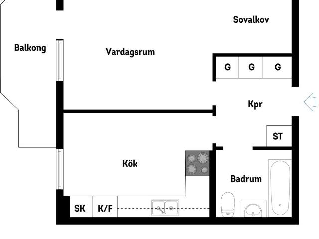 Bostadsrätt till salu i Kallhäll, Stockholm