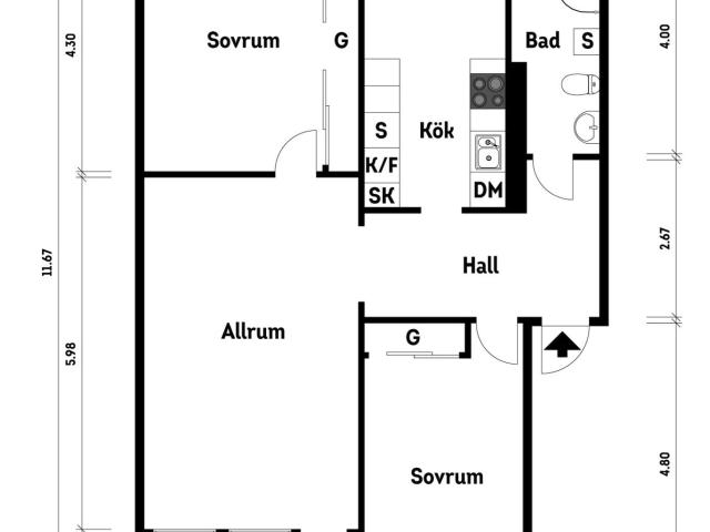 Bostadsrätt till salu i Kungsbacka, Halland