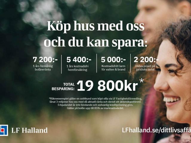 Bostadsrätt till salu i Halland