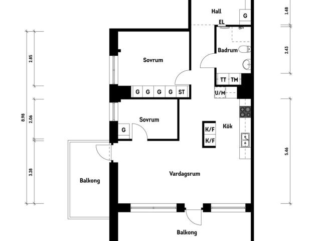 Bostadsrätt till salu i Halland