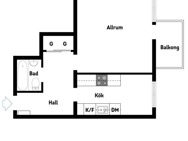 Bostadsrätt till salu i Lidingö, Stockholm