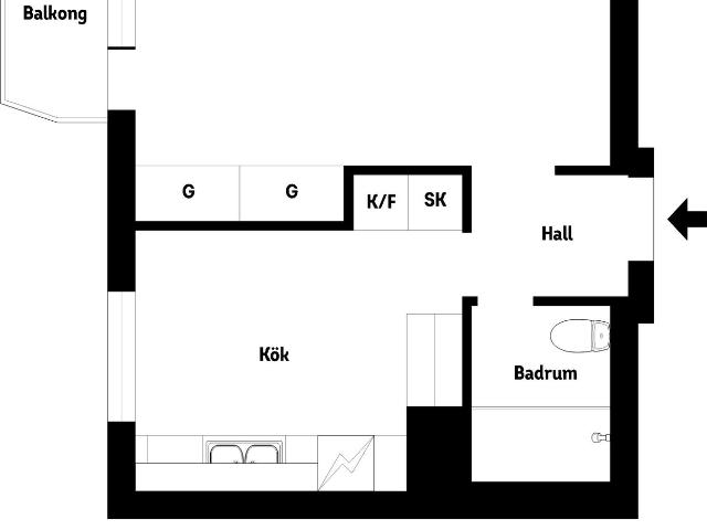 Bostadsrätt till salu i Väster, Lund