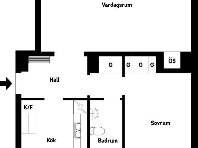 Bostadsrätt till salu i Väster, Lund