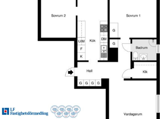 Bostadsrätt till salu i Märsta, Stockholm