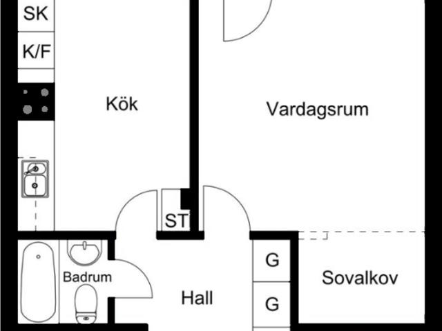 Bostadsrätt till salu i Märsta, Stockholm