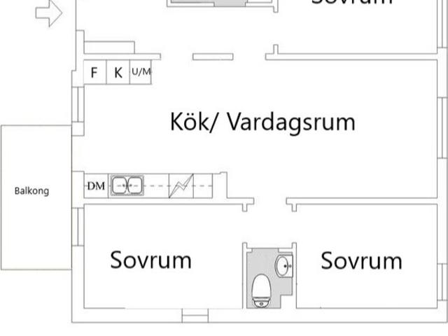Bostadsrätt till salu i Märsta, Stockholm