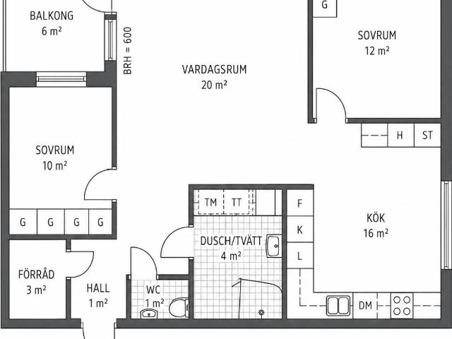 Bostadsrätt till salu i Märsta, Stockholm