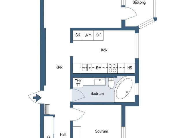 Bostadsrätt till salu i Nacka, Stockholm
