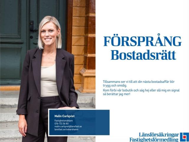 Bostadsrätt till salu i Oskarshamn, Kalmar
