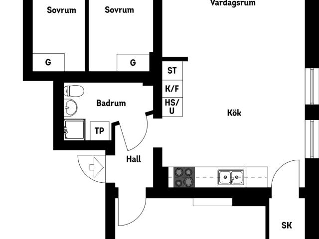 Bostadsrätt till salu i Salem, Stockholm