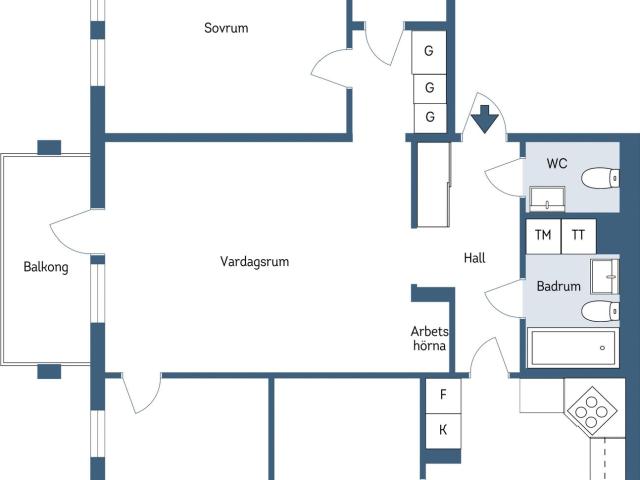 Bostadsrätt till salu i Västra Orminge, Boo