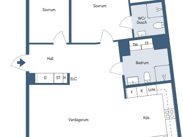 Bostadsrätt till salu i Nacka, Boo