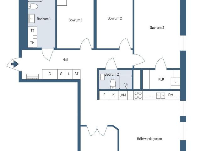 Bostadsrätt till salu i Nacka, Boo
