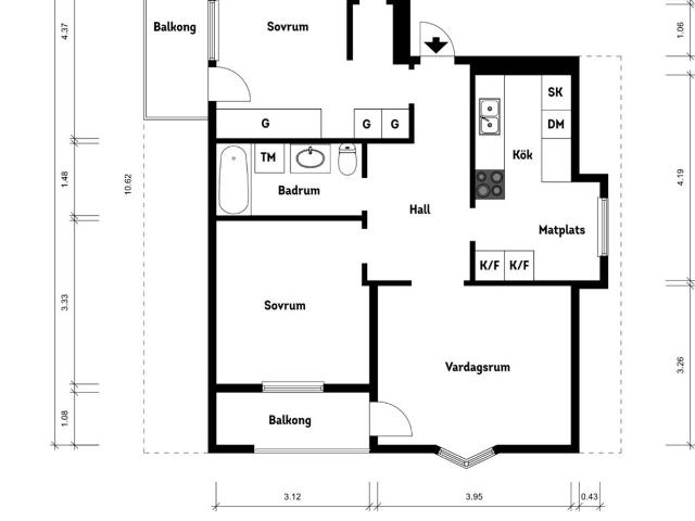 Bostadsrätt till salu i Sjöbo, Skåne