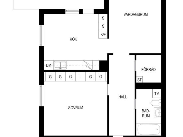 Bostadsrätt till salu i Häggvik, Stockholm