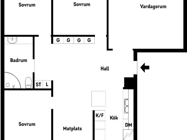 Bostadsrätt till salu i Stockholm