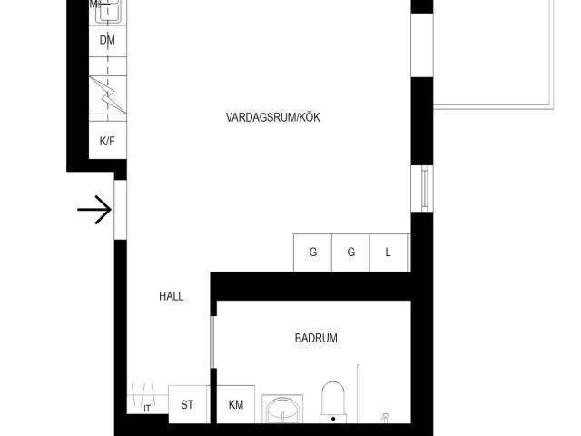 Bostadsrätt till salu i Häggvik, Sollentuna kommun