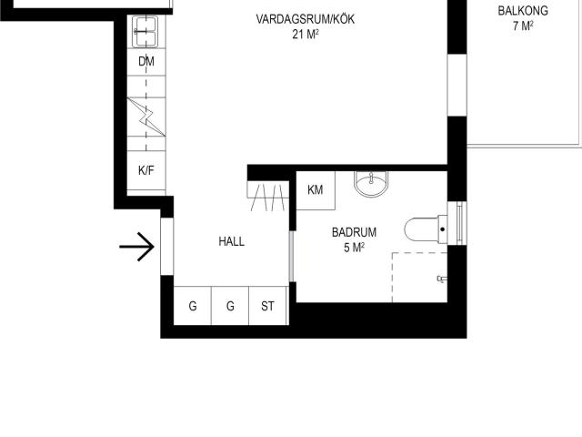 Bostadsrätt till salu i Häggvik, Stockholm