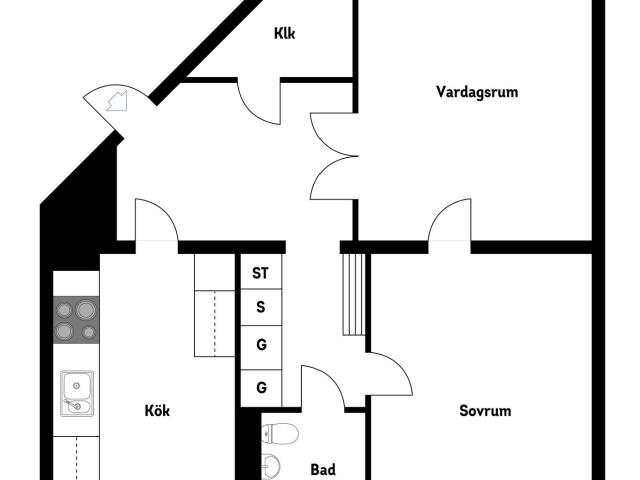 Bostadsrätt till salu i Västra skogen, Solna