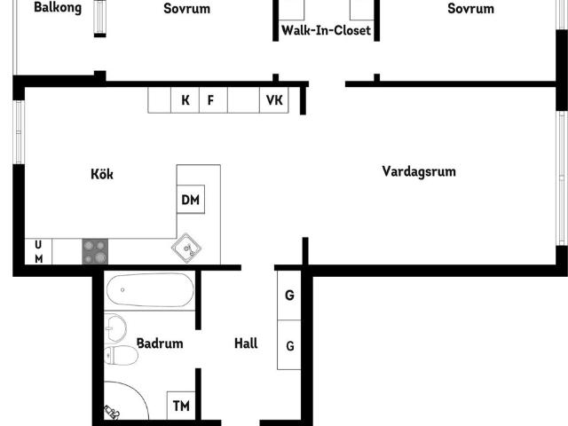 Bostadsrätt till salu i Västra skogen, Solna