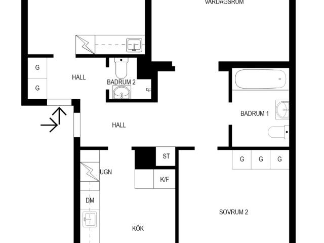 Bostadsrätt till salu i Solna, Stockholm