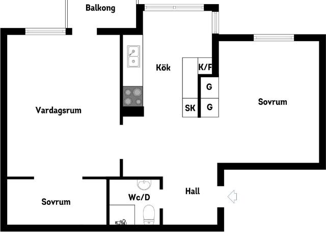Bostadsrätt till salu i Solna, Stockholm