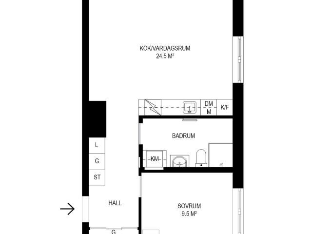 Bostadsrätt till salu i Solna, Stockholm
