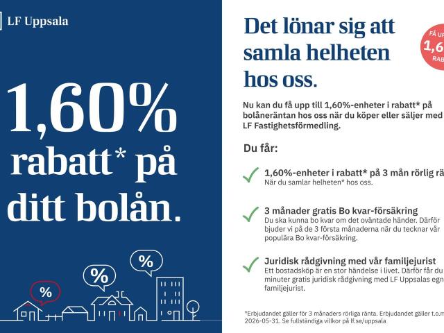 Bostadsrätt till salu i Storvreta, Uppsala